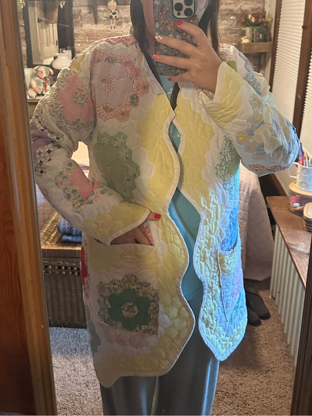 Vintage Quilt Coat - Picture 6 of 10